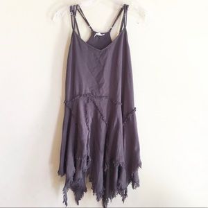 Free People Boho Trapeze Fringe Dress